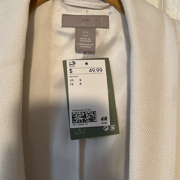 Women's H&M White Blazer - Picture 2 of 3
